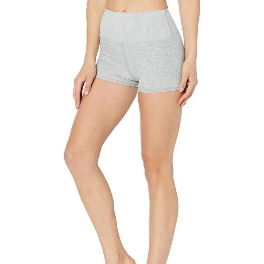 Alo Yoga Women's Grey High-Waisted Shorts